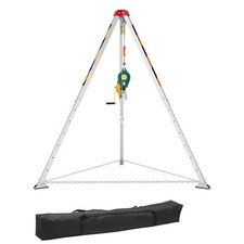 Uimoso Confined Space Tripod Kit with 1200 lbs Winch and 65 ft Cable for Rescue picture