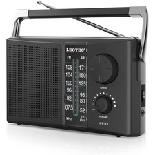 Portable AM FM Radio with Best Reception,Battery Operated or AC Power,Big Speake picture