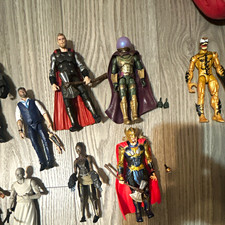 Marvel Mixed Lot Action Figures 10+ Unboxed Plastic: Thor, Iron Man, Thanos picture