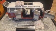 Franklin Mint 1962 Volkswagen Maroon Canvas Slide Convertible Top Microbus 1:24 picture