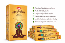 HEM YOG Chakra incense sticks  Pack of 12 |  Spiritual Gift Set & Meditation picture