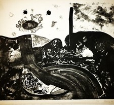 ELIZABETH HARNEY (b 1945) Original SIGNED Limited Edition Mid-Century Lithograph picture
