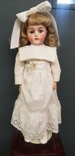 ANTIQUE G & S GANS & SEYFARTH GERMANY BISQUE COMPOSITION GIRL DOLL 22.5”  picture