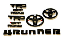 Overlay  New 2014-2023 Toyota 4Runner TRD Off Road Gloss Black Emblem OEM Kit picture