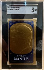 1965 Topps Embossed Mickey Mantle #11 New York Yankees SGC 3 picture