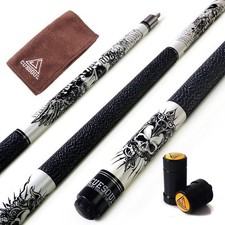 Elegant 58-Inch Maple Pool Cue Stick Kit - Professional Quality, All Accessories picture
