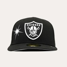 ay el ay en Las Vegas Raiders RARE New Era 59Fifty Fitted Black 7 1/8 picture