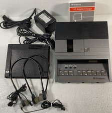VTG Pitney Bowes Dictaphone W/Foot Pedal, 2 Sets of Headphones & Power Cord picture