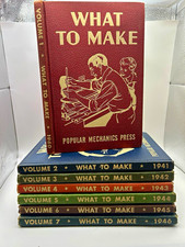 Popular Mechanics Press What to Make Vol 1-7 1941-1946 Hardcover Illustrated picture
