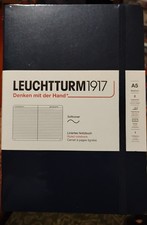 LEUCHTTURM1917 - A5 Medium - Lined/Ruled - Softcover - Blue picture