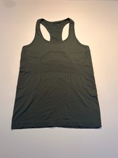 Lululemon Dark Green Swifty Racerback Tank — Size 8 excellent condition picture