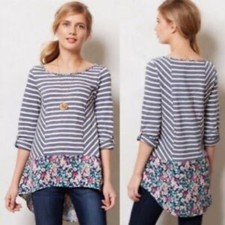 Anthropologie | postmark striped floral top picture