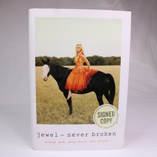 SIGNED Jewel Never Broken Songs Are Only Half the Story HC Book DJ 2015 1st Ed. picture