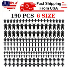 190Pcs Universal Car Auto Bumper Clips Push Pin Rivet Fender Trim Panel Retainer picture