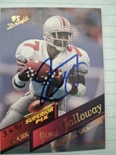 1995 Superior Pix - Joey Galloway #25 Autographs /4000 (AU, RC) picture