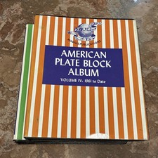 Minkus Stamp Album Lot American Plate Block Postage Albums Stamps Vintage 1961 picture
