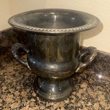 Vintage Leonard  Silverplated Trophy Champagne Chiller Ice Bucket Vase picture