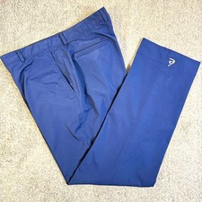 Elevee Custom Clothing Men's Navy Blue Golf Performance Pants Trousers 37x33 picture