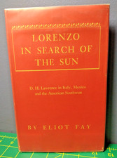 Lorenzo in Search of the Sun Eliot Fay Bookman Associates 1953 D.H. Lawrence VG+ picture