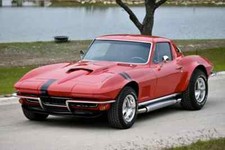 1967 Chevrolet Corvette Coupe 5-Speed RED POSTER 24 X 36 INCHES SWEET picture