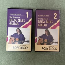 RORY BLOCK The Power Of Delta Blues Guitar VHS Set of 2 BRAND NEW Homespun picture
