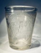 Antique 18th Century Bohemian Intaglio Engraved Vessel picture