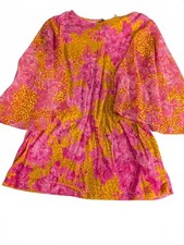 Ted Baker NWT women's metropolis animal print sheer sleeved vacation outfit picture