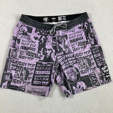 Billabong Lab Iggy Pop Boardshorts Men's 34 Limited Threadshop Edition Punk 2017 picture