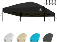 10x10 Portable Pop Up Canopy Tent Lightweight Outdoor Canopy Kit Slant Leg picture