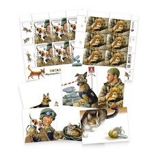 Ukraine Stamp Set – The Furry Battalion Charity Stamp, Envelope picture