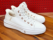 Skechers X Snoop Dogg Slip Ins Womens White Sneakers Leather Walking Shoes picture