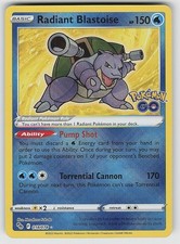 Radiant Blastoise 018/078 Radiant Pokemon GO Pokemon Holo NM picture