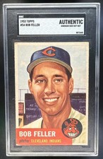 1953 Topps Bob Feller #54 Indians SGC Authentic picture