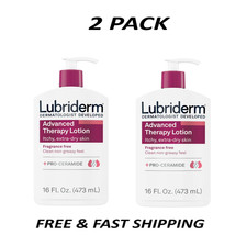 (2 PACK) Lubriderm Advanced Therapy Fragrance Free Lotion, Vitamin E, 16 fl. oz. picture