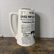 Vintage 1968 St Louis Cardinals Globe Democrat Newspaper Ceramic Mug Gibson picture