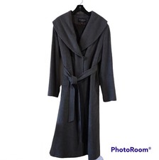 Centigrade Women's Vintage Outerwear Charcoal Wool Cashmere Jacket Coat Size XL picture