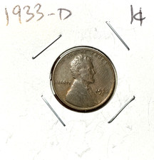 1933-D Wheat Penny High Grade EF+ Details Better Date and Mint Mark. 14.99 picture