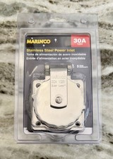 Marinco 30A 125V Stainless Steel Power Inlet Easy Lock 303SSEL-B Marine New picture