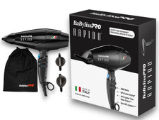 BaBylissPRO Hair Dryer Nano Titanium Rapido Black 2000Watt Blow Dryer #BRAP1 NEW picture