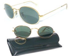 RAY BAN SUNGLASSES BAUSCH & LOMB GOLD GREEN W0976 RB 3547 DECO W2003 OVAL 3447 picture