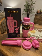 Coldest 24oz Pink Moonlight Floral Water Tumbler New In Box picture