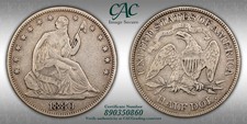 1880 Seated Liberty Half Dollar - CAC VF Details - Very Rare Low Mintage picture