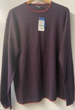 Balmain Paris 100% Marino Wool Aubergine Sweatshirt Xl Nwts picture
