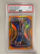 2020-21 Panini Prizm James Wiseman Orange Prizm #268 PSA 9 /49 RC Warriors picture