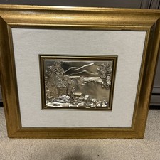 Creazioni Artistiche Silver Artwork  Framed 3-D Sculpture Wall Art Arg 925 picture