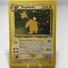 Pokemon Ampharos Holo #1/64 Neo Revelation 2001 Unlimited LP Vintage WOTC picture