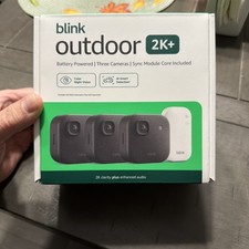 Blink Outdoor 2K+ 3 Pack Camera Wireless Security System Sync Module Core New picture