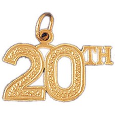 20Th Charm Pendant 14k Gold picture