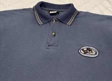 Looney Tunes Taz Golf Polo Shirt Mens Medium Blue Cotton Pique Vintage 1998 picture