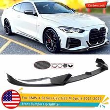 AC Style Front Lip Splitter For BMW 4 Series 2021-2026 G22 G23 430i M440i 2-Door picture